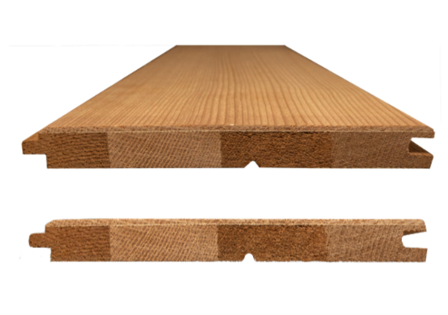 Clear Cedar Vertical Grain - T&G Engineered, Micro V Siding/Planks - Nickel Gap, Fine Line or Flush- Grade A & Better Vertical Grain