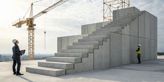 Builders planning a talent acquisition strategy on a construction site.