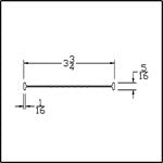 Black T-Style Astragal Bottom Seal