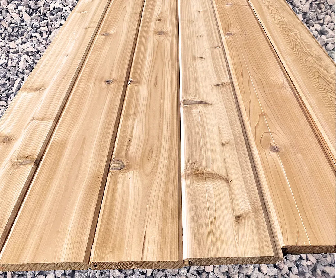 Select Tight Knot Cedar T&G S2S Planks